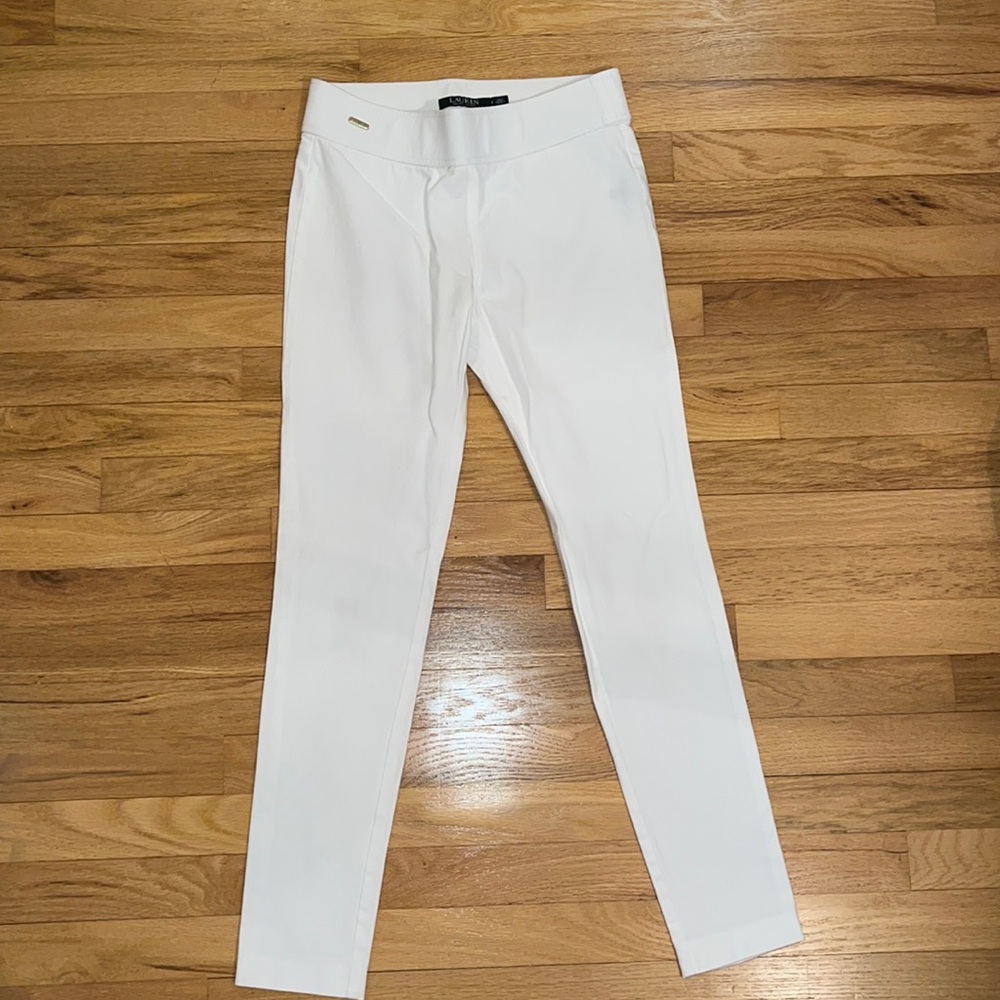 RALPH LAUREN stretchy skinny leg work pants